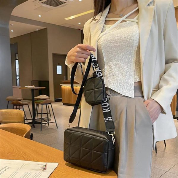 2-Piece PU Leather Crossbody Bag Set โ Stylish Shoulder Bags for Girls & Women, Premium Quality Everyday Handbag Collection