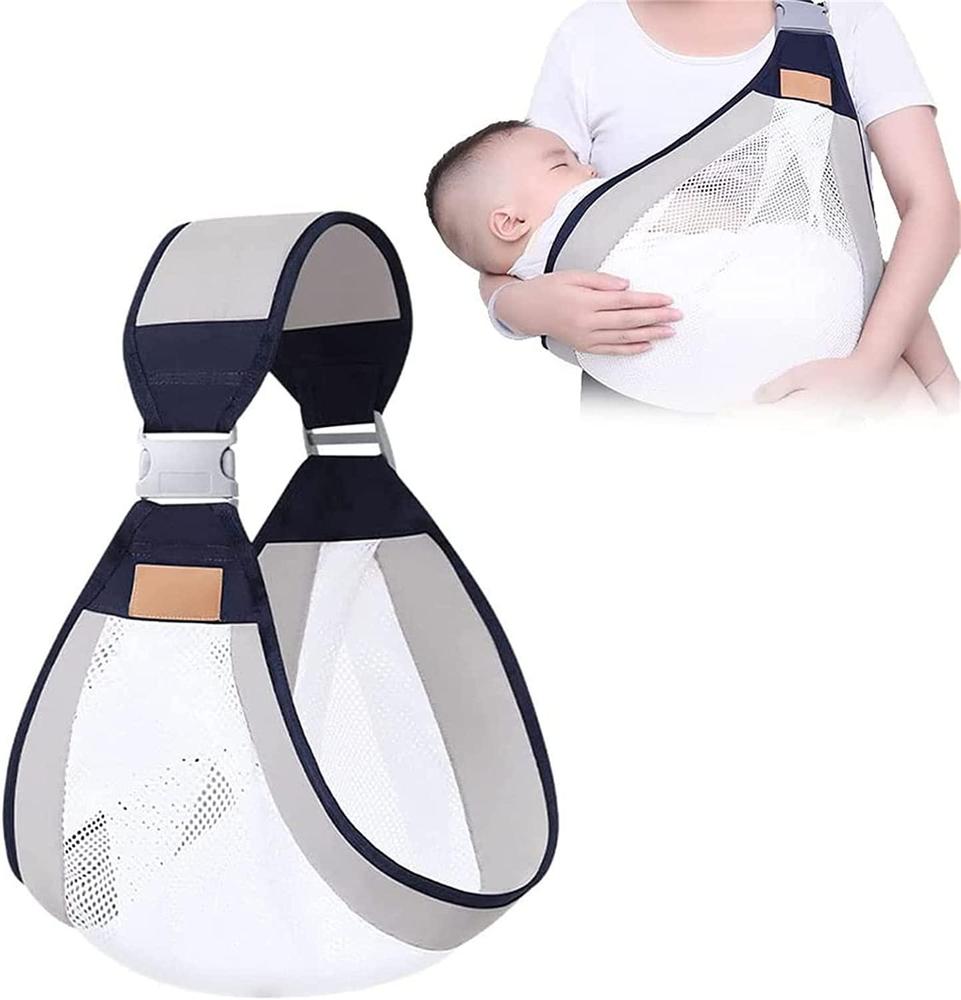 Baby Carrier Half Wrapped Sling – Comfortable, Breathable & Adjustable for Parents