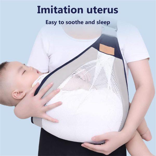 Baby Carrier Half Wrapped Sling – Comfortable, Breathable & Adjustable for Parents