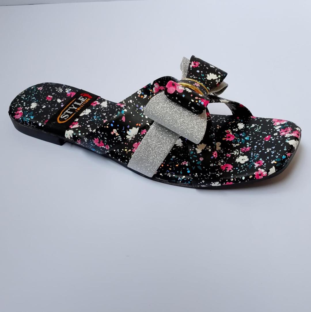 Women’s Synthetic Leather Semi-Formal Slippers – Stylish Comfortable Footwear for Office & Casual Wear