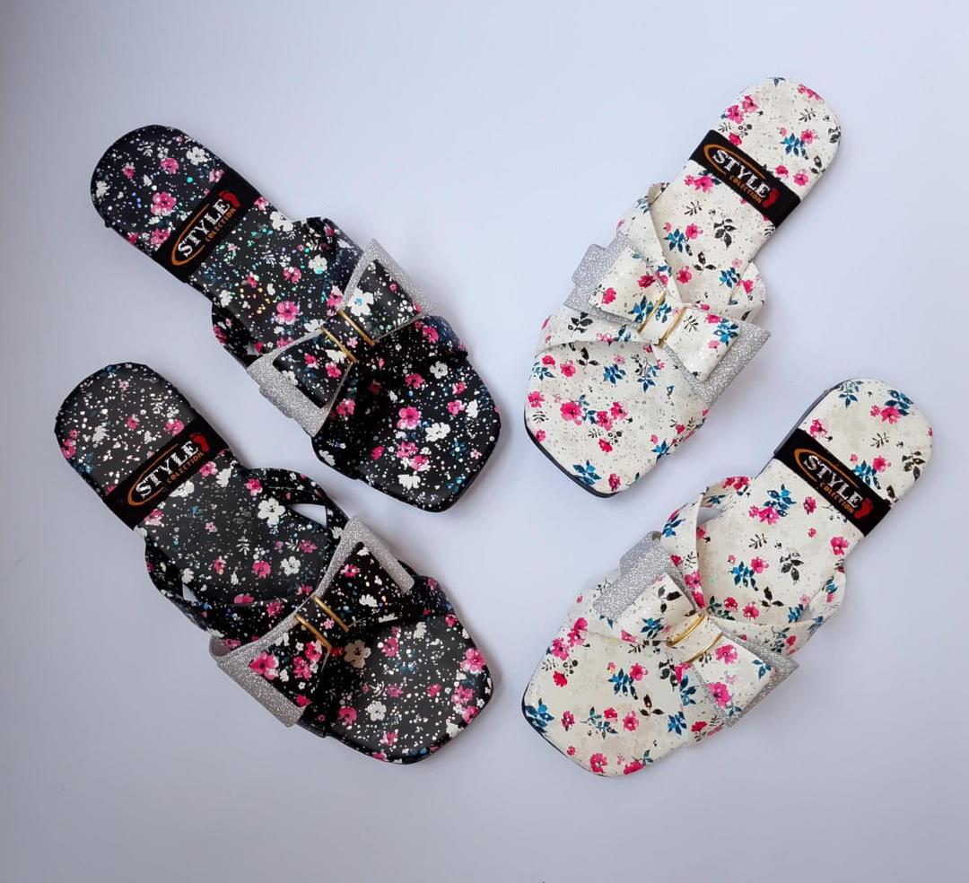 Women’s Synthetic Leather Semi-Formal Slippers – Stylish Comfortable Footwear for Office & Casual Wear