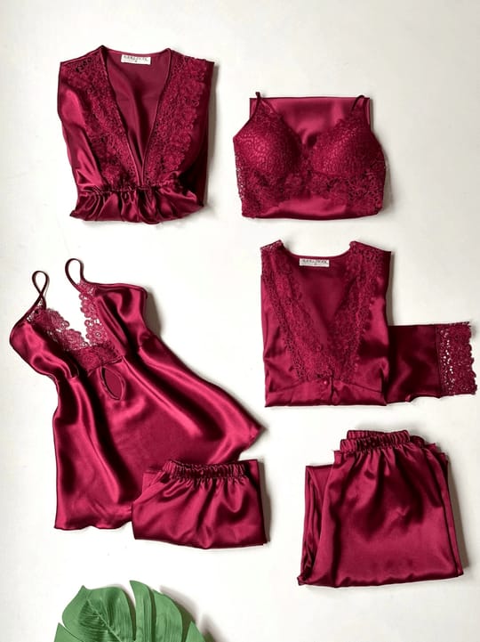 6 Pcs Women’s Nighty Set – Comfortable Sleepwear & Stylish Loungewear Collection for All Seasons
