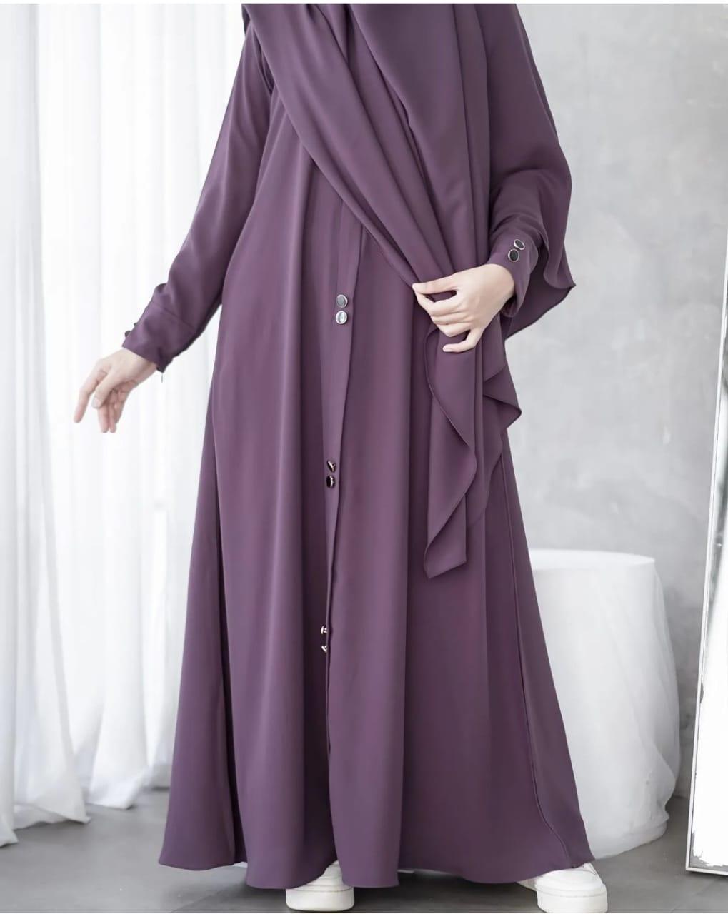 Stylish Georgette Full Abaya with Stoller - 1 Pc