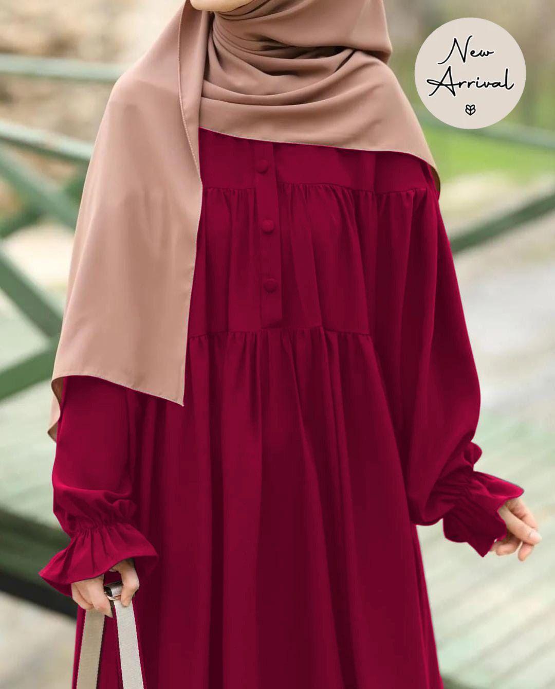 Stylish Georgette Full Abaya for Women – Elegant 1-Piece Islamic Dress, Modest Fashion with Comfortable & Flowy Design