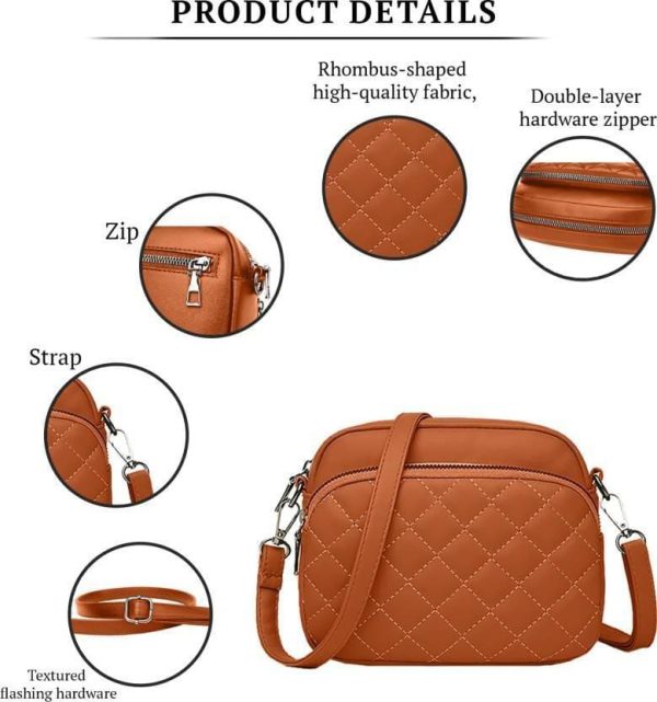 Women’s PU Leather Embroidered Shoulder Bag – Elegant Fashion Handbag, Premium Quality Crossbody Purse for Everyday & Special Occasions