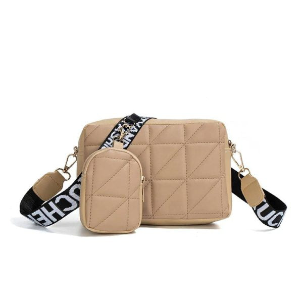 2-Piece PU Leather Crossbody Bag Set โ Stylish Shoulder Bags for Girls & Women, Premium Quality Everyday Handbag Collection