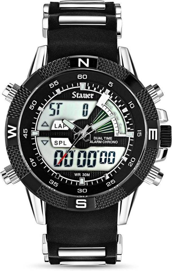 Besnew Original Men’s Digital Quartz Watch – Luxury Sport & Casual Fashion Wristwatch for Men