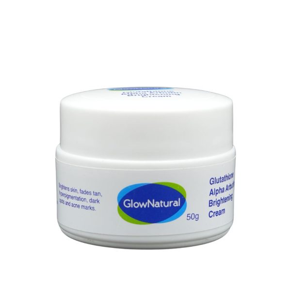 Glow Natural Glutathione & Alpha Arbutin Brightening Cream – Even Tone & Dark Spot Care (50g)