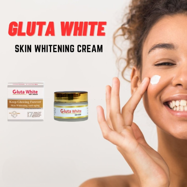 Gluta White Extreme Day & Night Cream – Stronger Light Up Anti-Aging Face Moisturizer (50g)