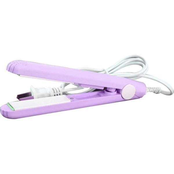 Mini Hair Straightener & Curler – Compact Travel Dual-Use Styling Tool for Dry & Wet Hair (Random)