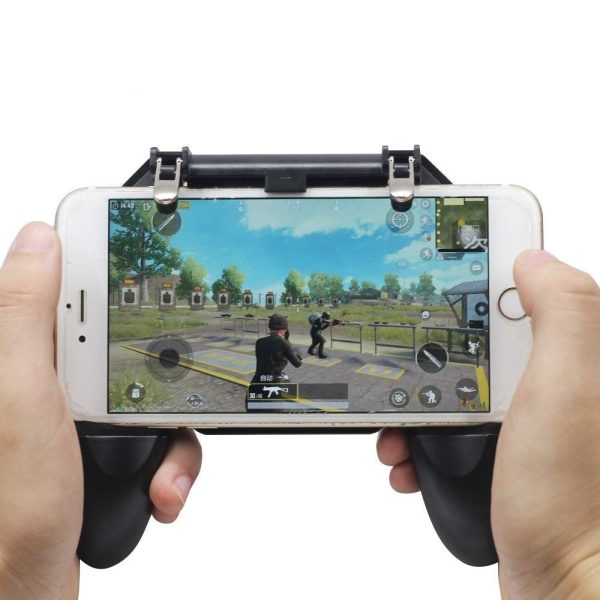 Mobile Gaming Controller Gamepad with Fire Trigger – Joystick Grip for PUBG, Free Fire & FPS Games