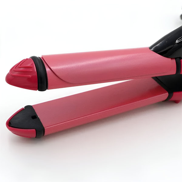 Nova 2-in-1 Hair Straightener & Curler NH-2009 – Quick Heat Ceramic Plates, Dual Styling Tool