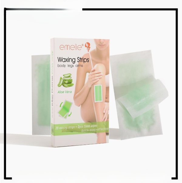 Pack of 20 Waxing Strips – Easy Hair Removal Strips for Smooth & Soft Skin (Random Flavour)