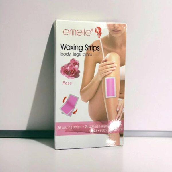 Pack of 20 Waxing Strips – Easy Hair Removal Strips for Smooth & Soft Skin (Random Flavour)