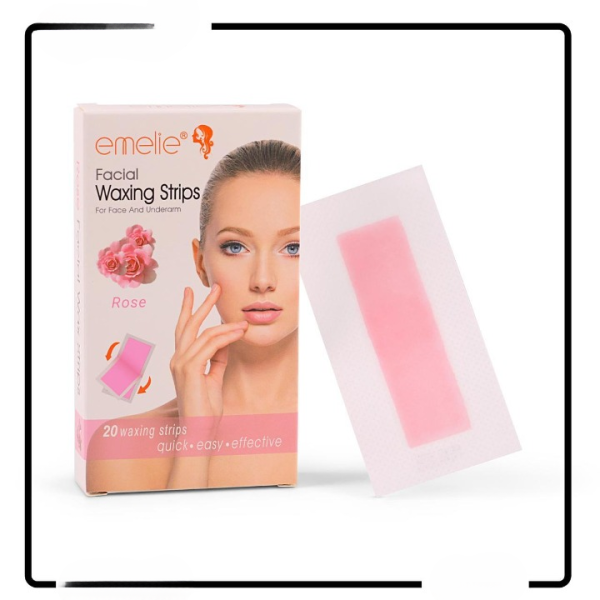 Pack of 20 Waxing Strips – Easy Hair Removal Strips for Smooth & Soft Skin (Random Flavour)