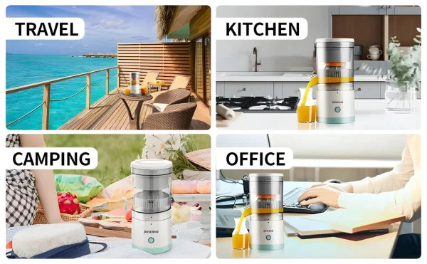 Portable Electric Citrus Juicer – Rechargeable Orange & Lemon Juice Extractor, Squeezer & Blender
