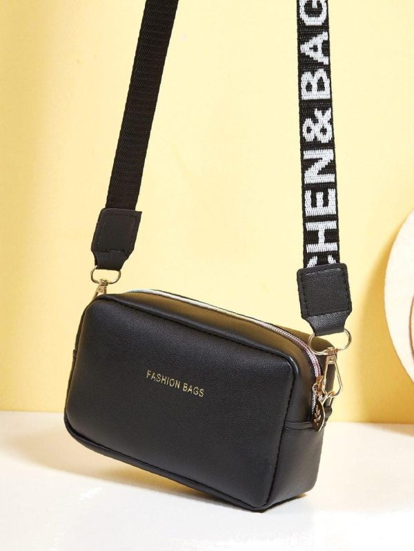 PU Leather Wide Strap Crossbody Bag β Simple & Stylish Small Shoulder Bag for Women, Everyday Casual Purse