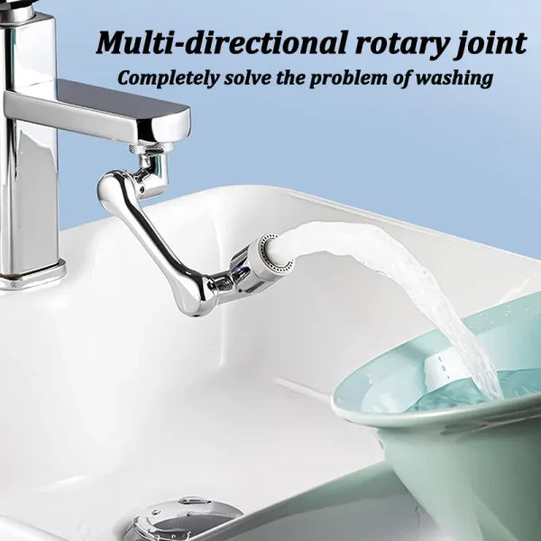 1080° Rotating Faucet Sprayer Head – Universal Tap Nozzle with Splash Filter & Water-Saving Design