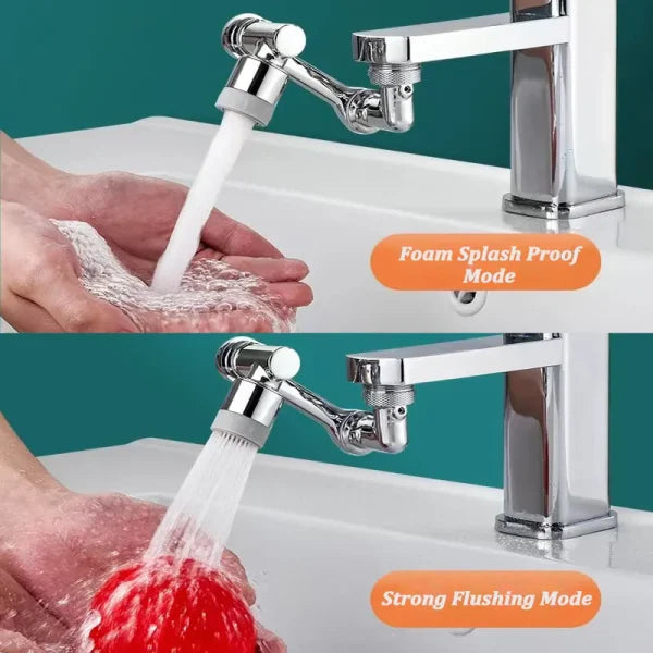 1080° Rotating Faucet Sprayer Head – Universal Tap Nozzle with Splash Filter & Water-Saving Design