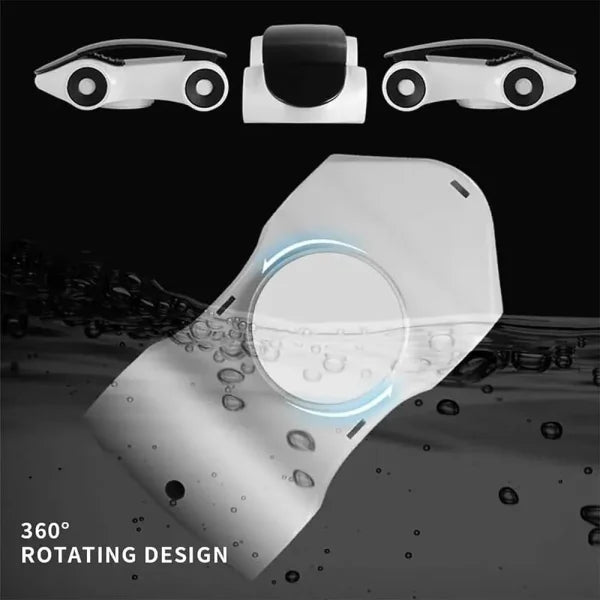 Sports Car Shape Mobile Phone Holder – Universal 360° Rotating Car Stand, Transformer Design (Random Color)
