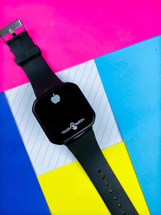 Touch LED Watch – Fashion Casual Sports Digital Wristwatch for Men & Women, Square (Random Color)