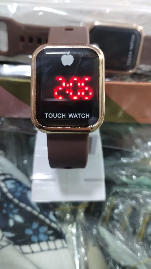 Touch LED Watch – Fashion Casual Sports Digital Wristwatch for Men & Women, Square (Random Color)