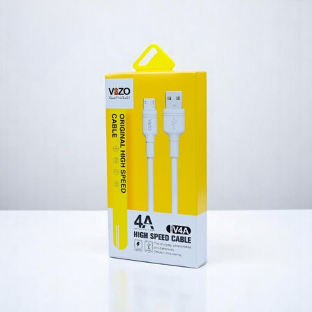 Vizo V4A Micro USB Fast Charging Cable – Durable Mobile Phone Charger & Data Cable (V4A)