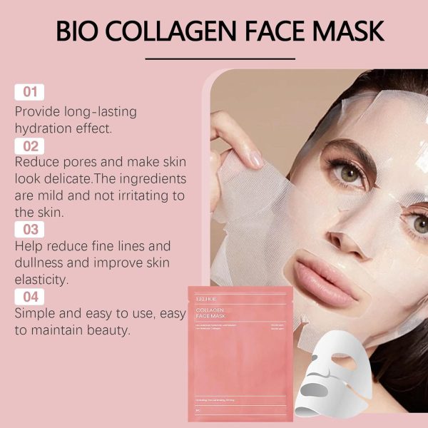 Bio-Collagen Real Deep Mask 36g – Hydrating Overnight Facial Sheet Mask for Firming & Pore Care