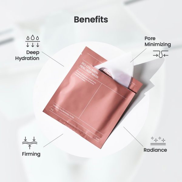 Bio-Collagen Real Deep Mask 36g – Hydrating Overnight Facial Sheet Mask for Firming & Pore Care