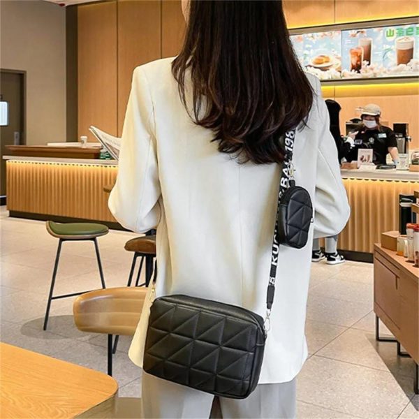 2-Piece PU Leather Crossbody Bag Set – Stylish Shoulder Bags for Girls & Women, Premium Quality Everyday Handbag Collection