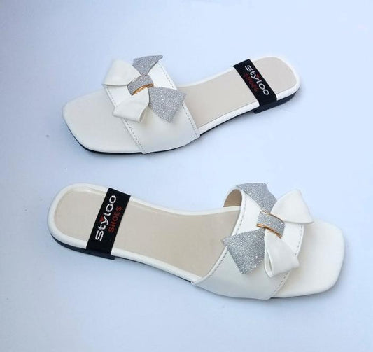 Women’s Synthetic Leather Formal Flats – Elegant Comfortable Slip-On Shoes for Office & Occasions