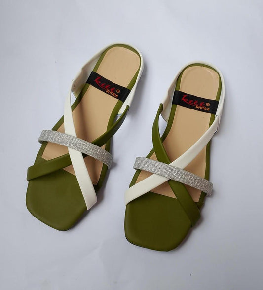 Women’s Synthetic Leather Casual Flats – Comfortable Everyday Slip-On Shoes, Stylish & Durable Footwear for Daily Wear