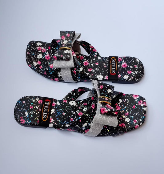Women’s Synthetic Leather Semi-Formal Slippers – Stylish Comfortable Footwear for Office & Casual Wear