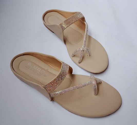 Women’s Synthetic Leather Formal Flats – Elegant Comfortable Slip-On Shoes for Office & Special Events