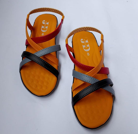 Women’s Synthetic Leather Casual Wedge Sandals – Stylish Slip-On Comfortable Shoes for Daily Wear
