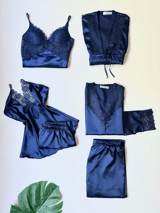 6 Pcs Women’s Nighty Set – Comfortable Sleepwear & Stylish Loungewear Collection for All Seasons