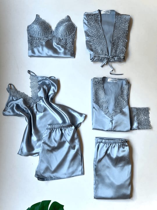 6 Pcs Women’s Nighty Set – Comfortable Sleepwear & Stylish Loungewear Collection for All Seasons