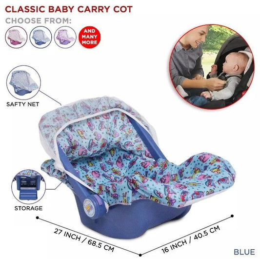 Baby Carry Cot with Mosquito Net – Comfortable, Durable & Lightweight (27x16 Inches)