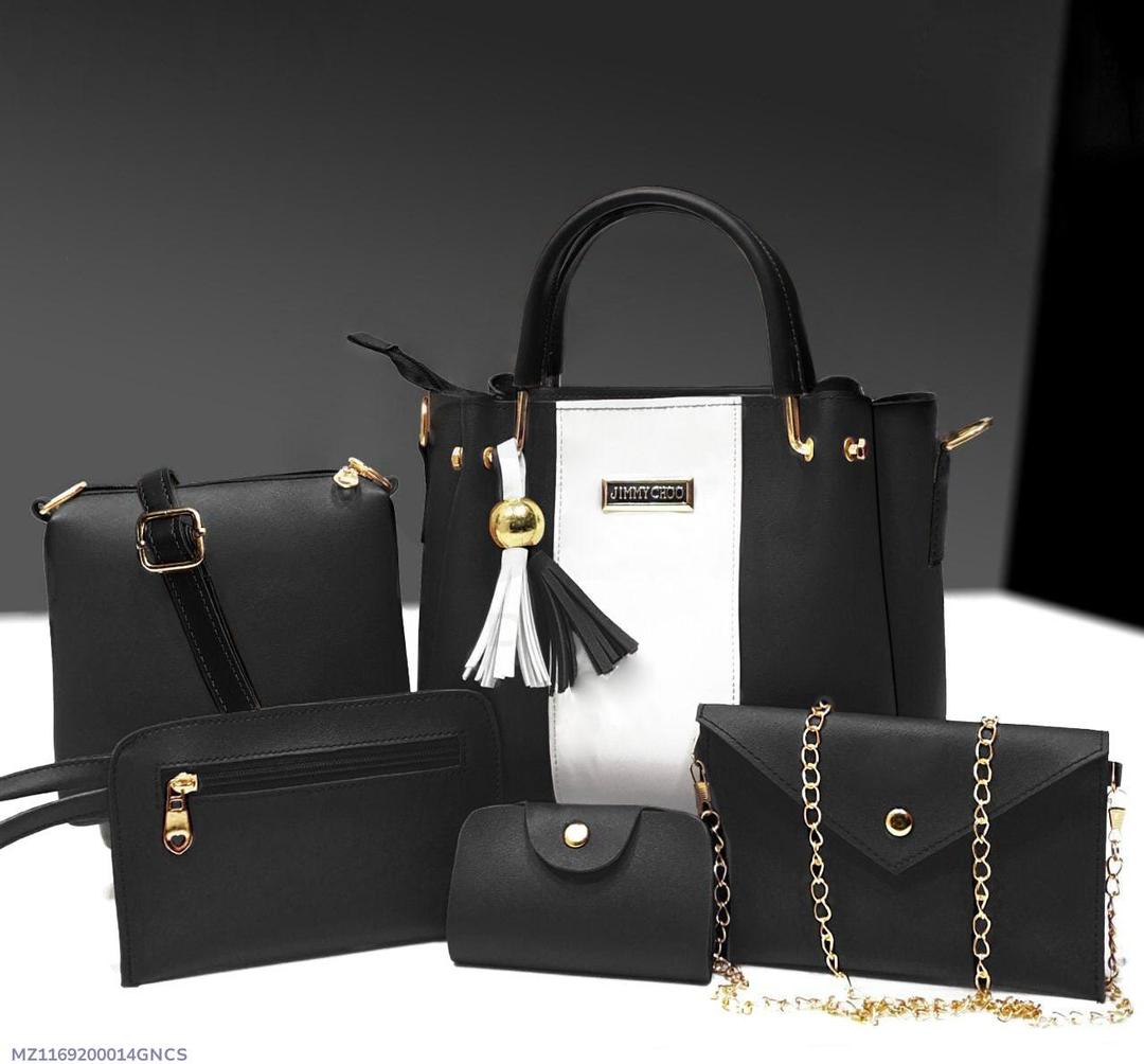 Girls’ PU Leather Handbag Set – Stylish Plain Shoulder & Crossbody Bags, Durable Everyday Purse Collection for School & Outings
