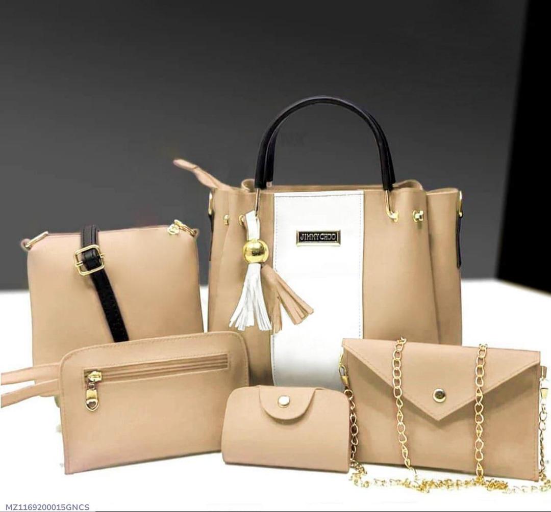 Girls’ PU Leather Handbag Set – Stylish Plain Shoulder & Crossbody Bags, Durable Everyday Purse Collection for School & Outings