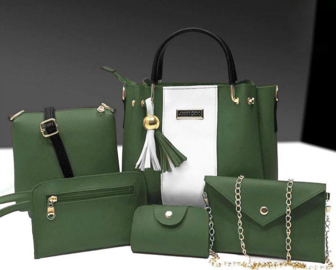Girls’ PU Leather Handbag Set – Stylish Plain Shoulder & Crossbody Bags, Durable Everyday Purse Collection for School & Outings
