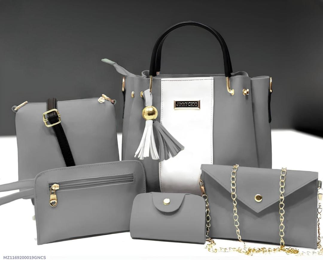 Girls’ PU Leather Handbag Set – Stylish Plain Shoulder & Crossbody Bags, Durable Everyday Purse Collection for School & Outings