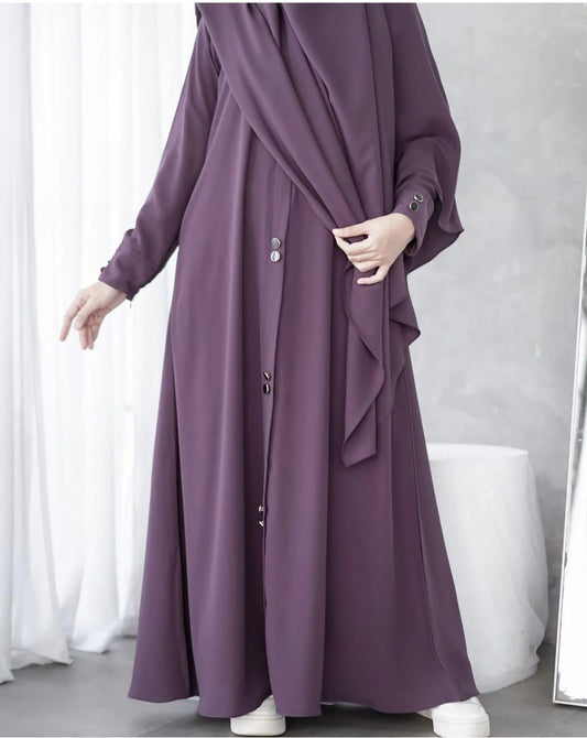 Stylish Georgette Full Abaya with Stoller - 1 Pc