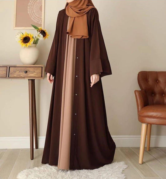 Women’s Georgette Full Abaya with Stole – Elegant Islamic Dress with Matching Scarf, Modest Fashion for Everyday & Special Occasions