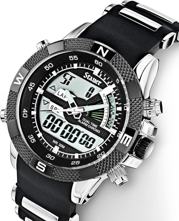 Besnew Original Men’s Digital Quartz Watch – Luxury Sport & Casual Fashion Wristwatch for Men