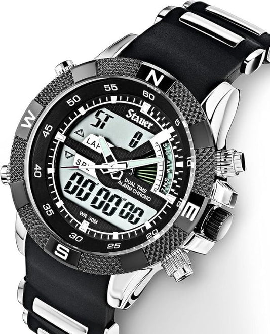 Besnew Original Men’s Digital Quartz Watch – Luxury Sport & Casual Fashion Wristwatch for Men