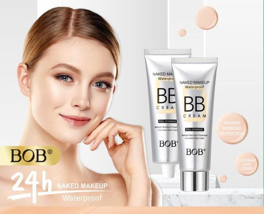 Bob Naked Waterproof Full Coverage BB Cream – Long-Lasting Original Formula Makeup (40g Pack)