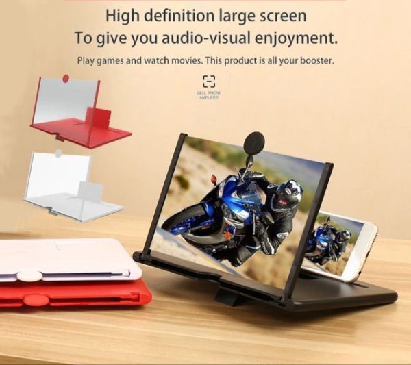F3 Mobile Screen Magnifier – Enlarged Phone Screen Amplifier with Eye Protection (Random Color)