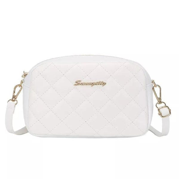 Girl’s Pu Leather Embroidered Shoulder Bag