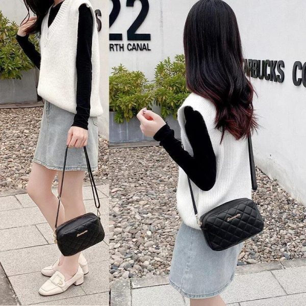 Girl’s Pu Leather Embroidered Shoulder Bag